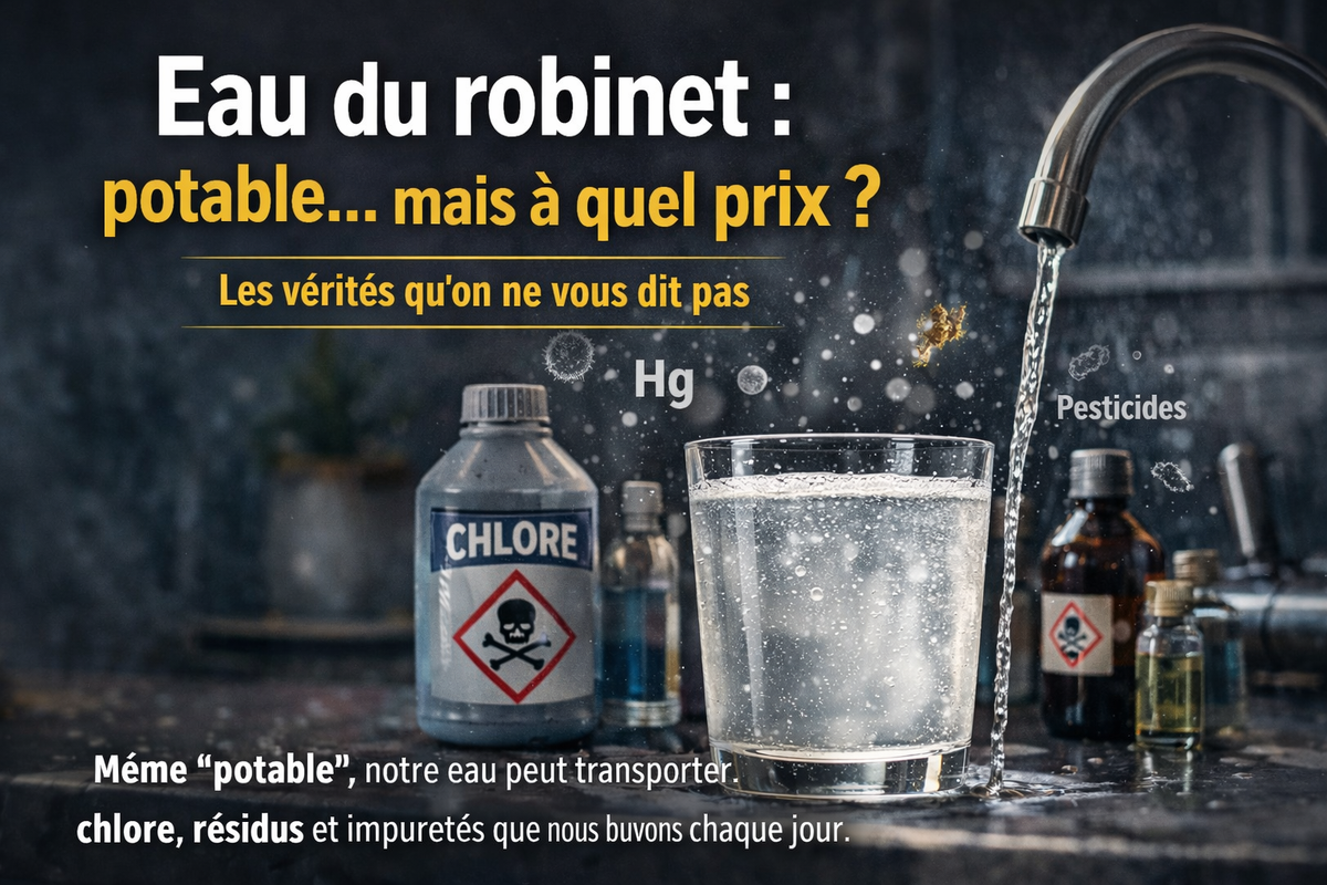 Eau du robinet : potable… mais à quel prix ? Les vérités qu’on ne vous dit pas