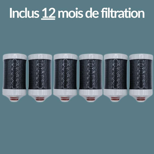 Kit 12 mois - filtre à eau robinet universel