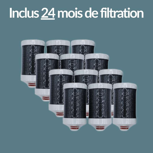Kit 24 mois - filtre à eau robinet universel