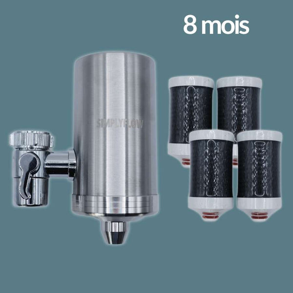 Kit 8 mois - filtre à eau robinet universel